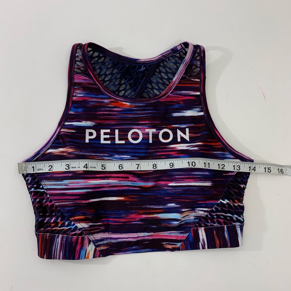 Peloton X WITH Melody Printed High Neck Sports Bra Sz S - Picture 13 of 14